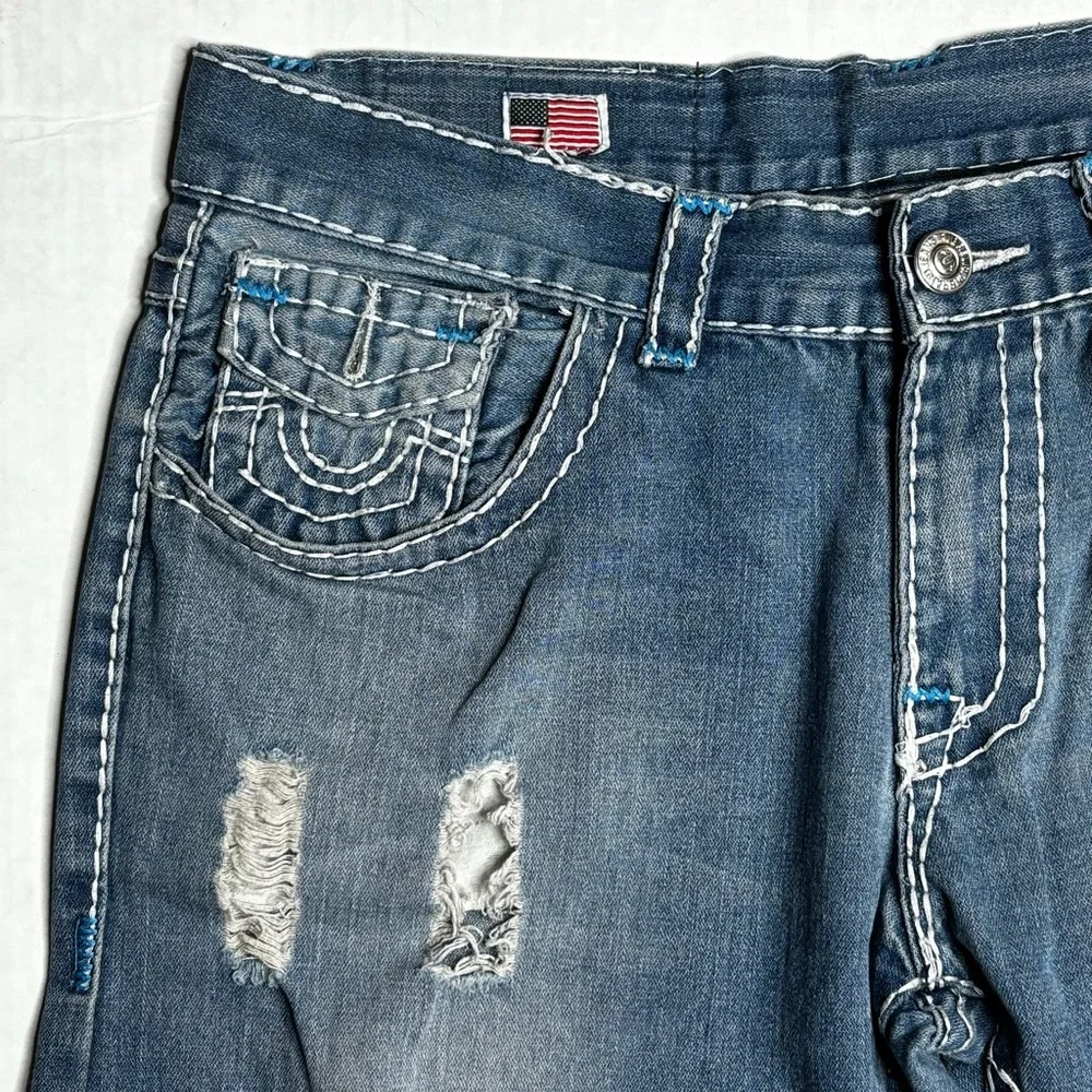 Vintage True Religion Ricky Super-T Baggy Fit Distressed Jeans